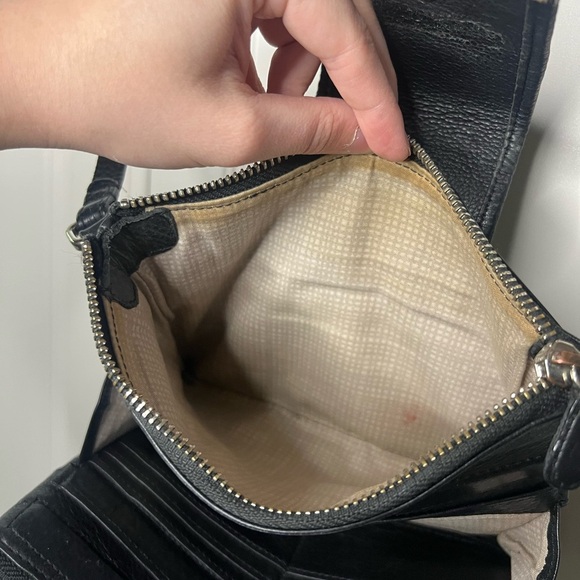 Vintage Brighton Black Leather Crossbody - Picture 8 of 12